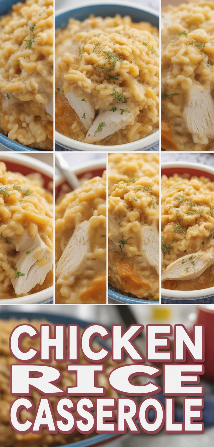 A photo of Old School Chicken And Rice Casserole Recipe