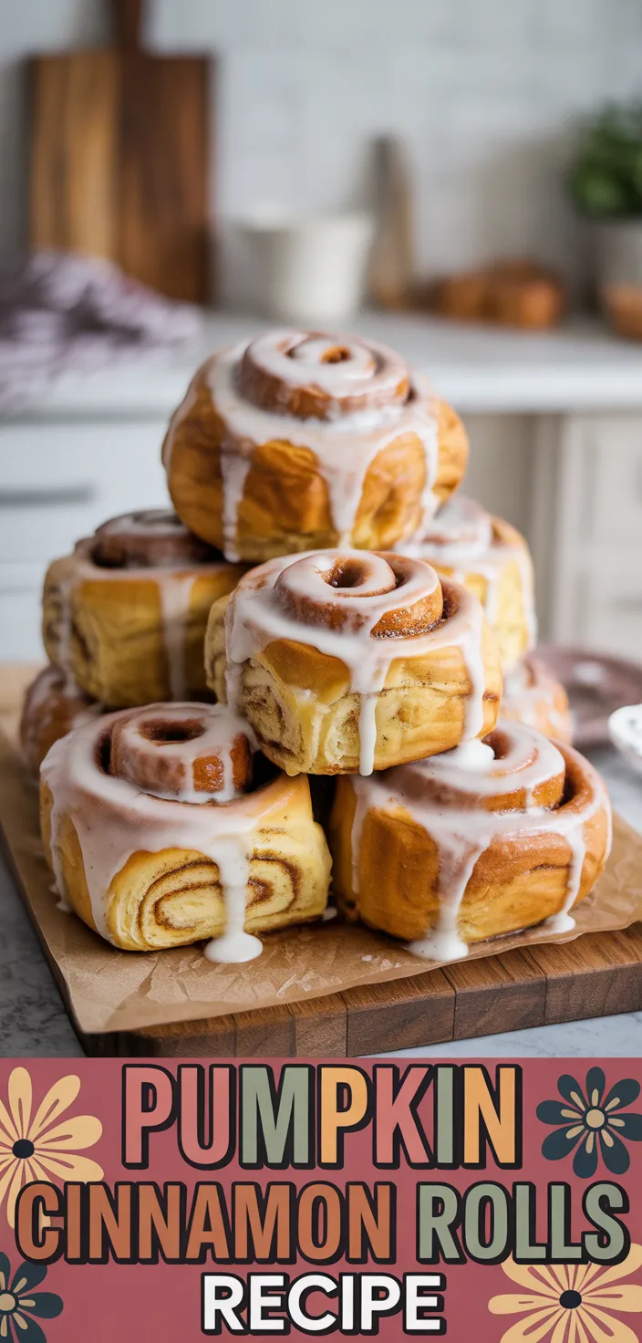 A photo of Pumpkin Cinnamon Rolls Recipe