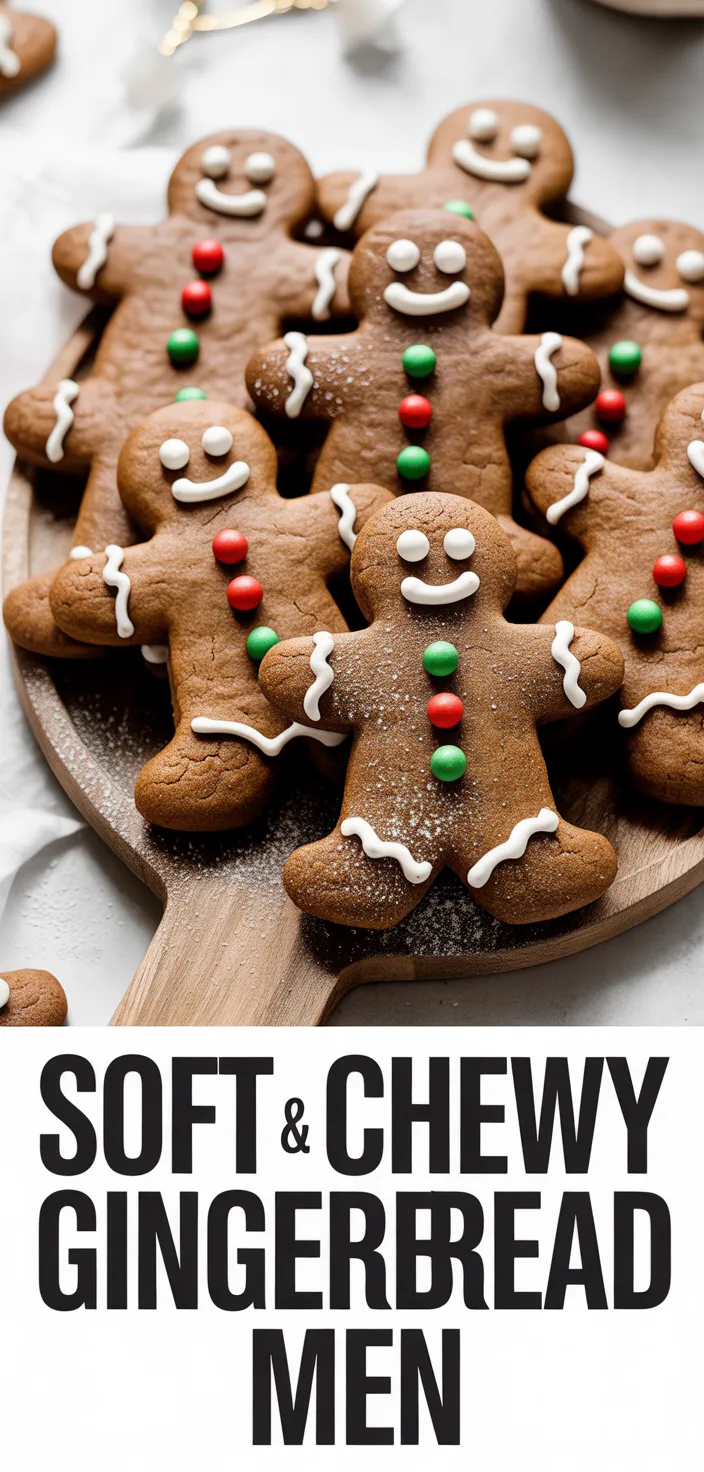 A photo of Soft & Chewy Gingerbread Men Cookies Recipe