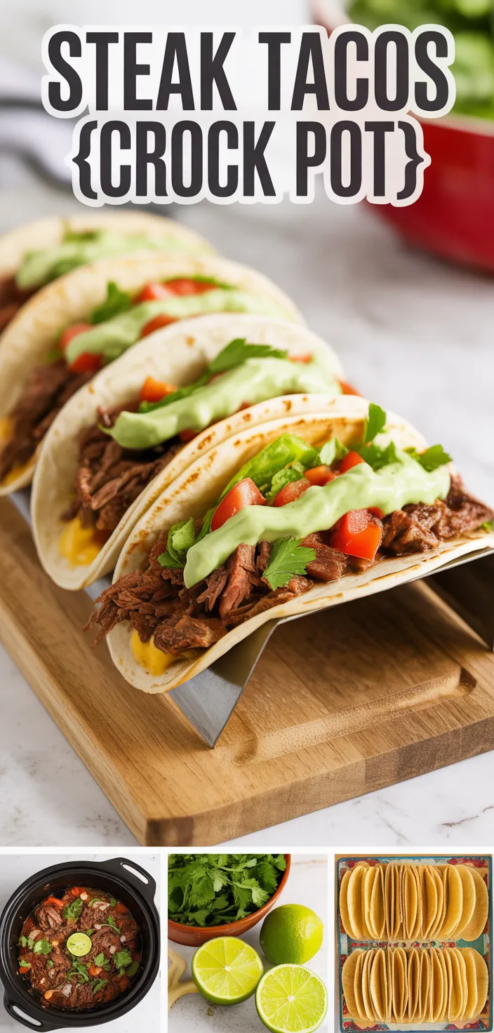 A photo of Steak Tacos {Crock Pot} Recipe
