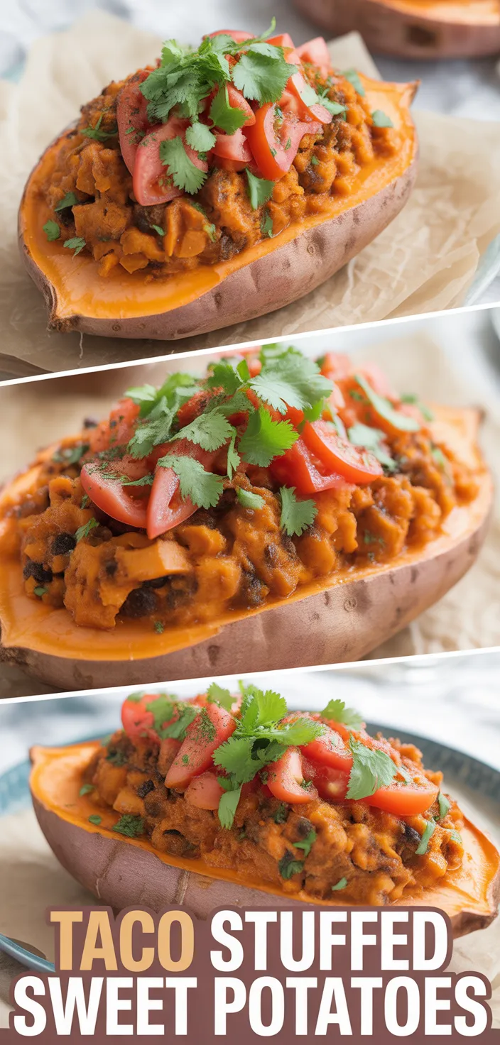A photo of Taco Stuffed Sweet Potatoes Recipe