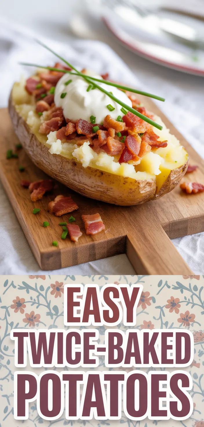 A photo of Twice Baked Potatoes {Easy And Fluffy!} Recipe