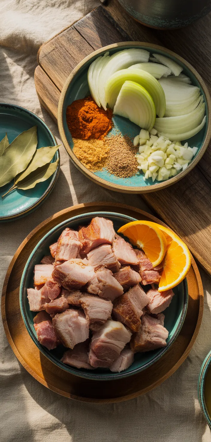 Ingredients photo for Easy Crockpot Carnitas Recipe