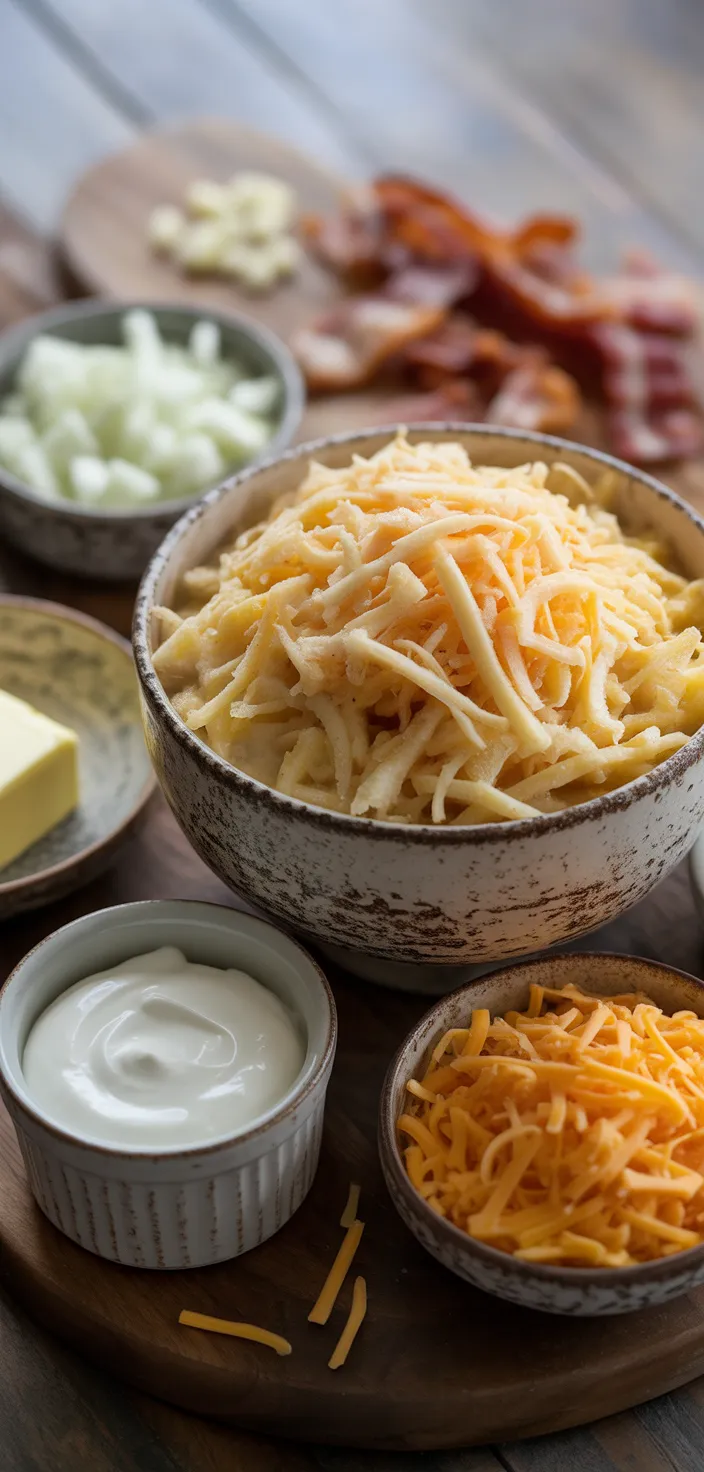 Ingredients photo for Easy Hash Brown Potato Soup (With Frozen Hash Browns) Recipe