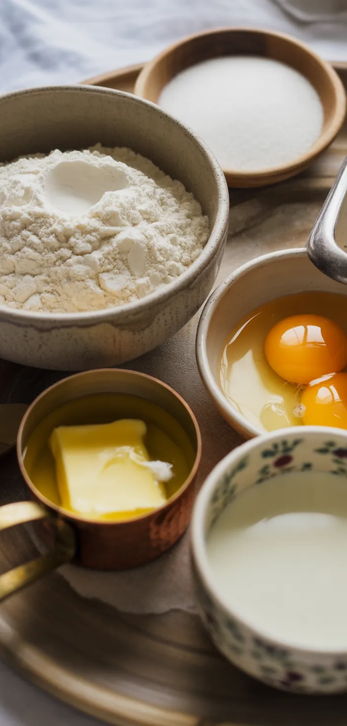 Ingredients photo for Fluffy Belgian Waffles (Homemade & So Easy!) Recipe