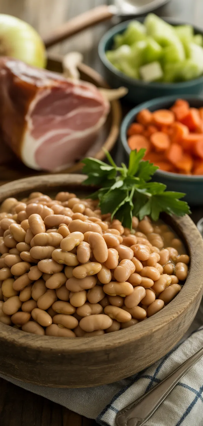 Ingredients photo for Navy Bean Soup Recipe