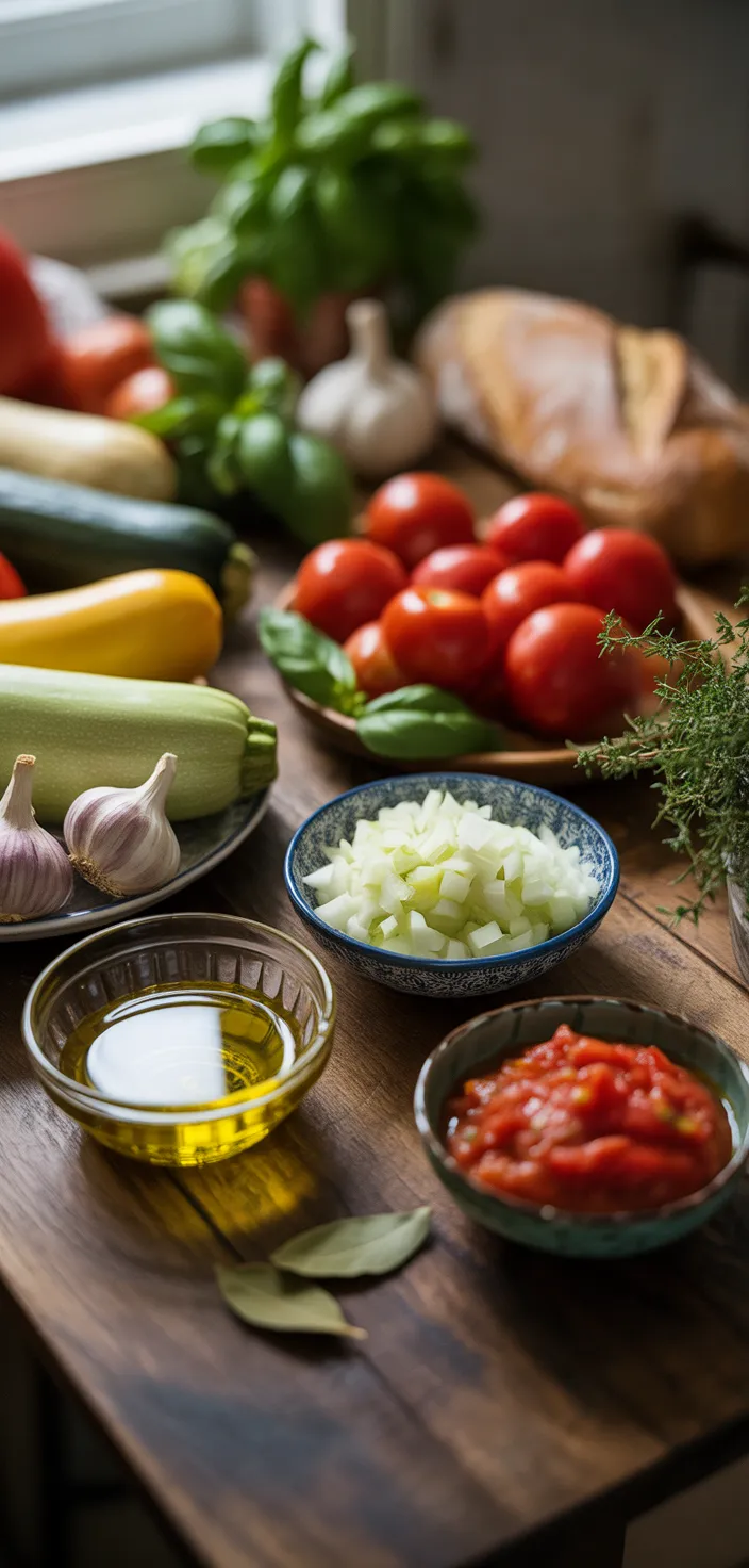 Ingredients photo for Ratatouille (Layered) Recipe
