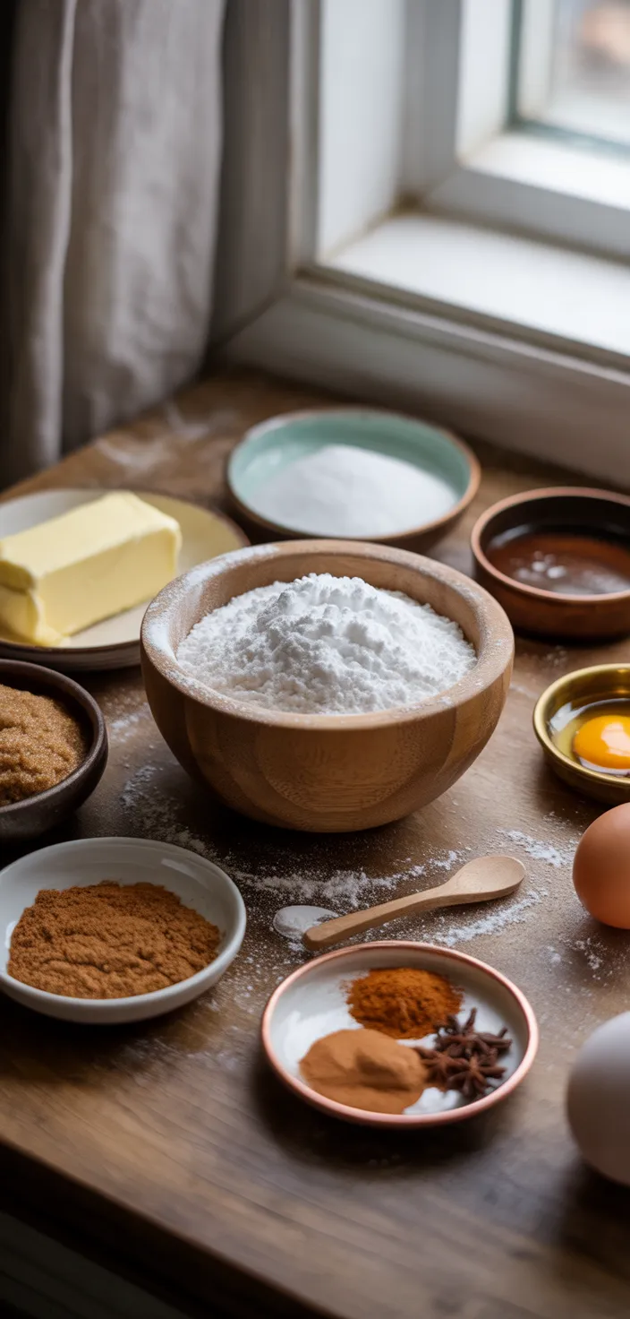 Ingredients photo for Soft & Chewy Gingerbread Men Cookies Recipe