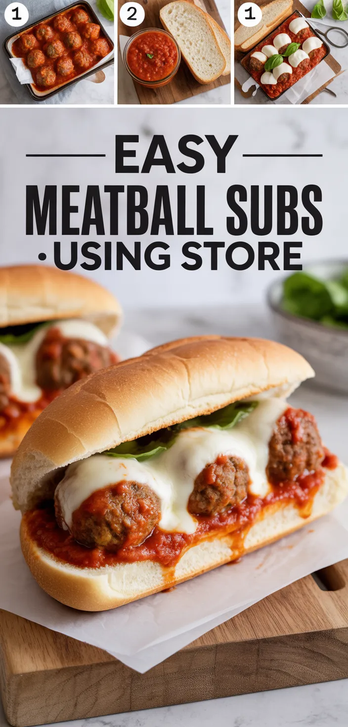 A photo of Easy Meatball Subs: Using Store Recipe