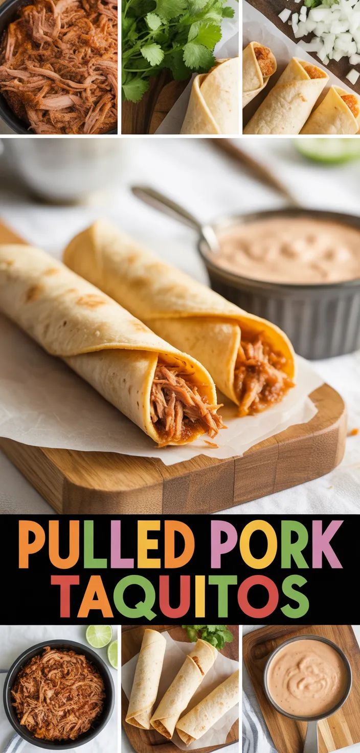 A photo of Pulled Pork Taquitos Recipe