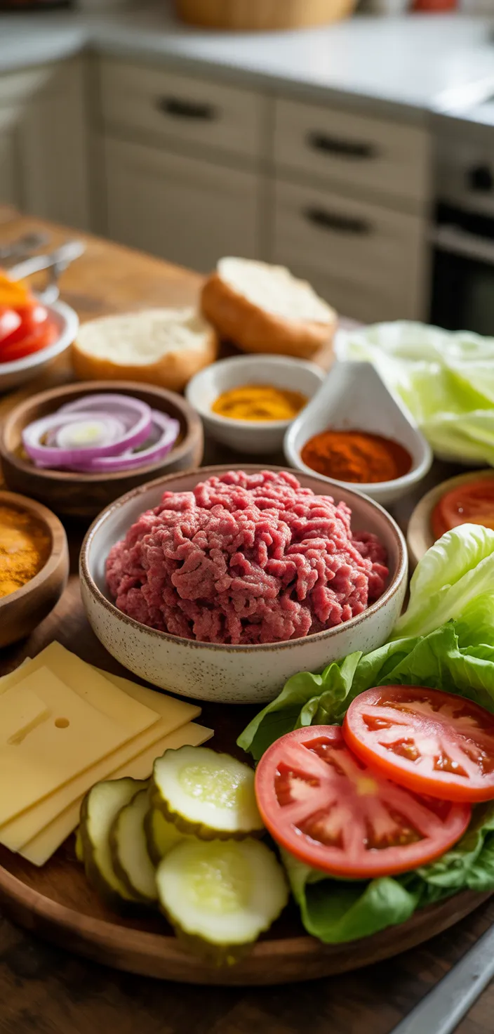 Ingredients photo for Crack Burgers Recipe