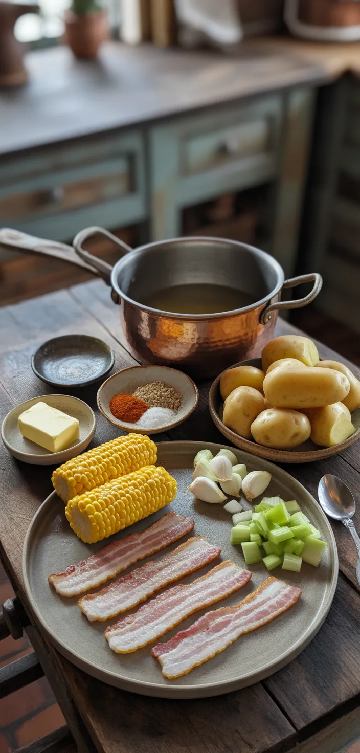 Ingredients photo for Creamy Corn Chowder Recipe