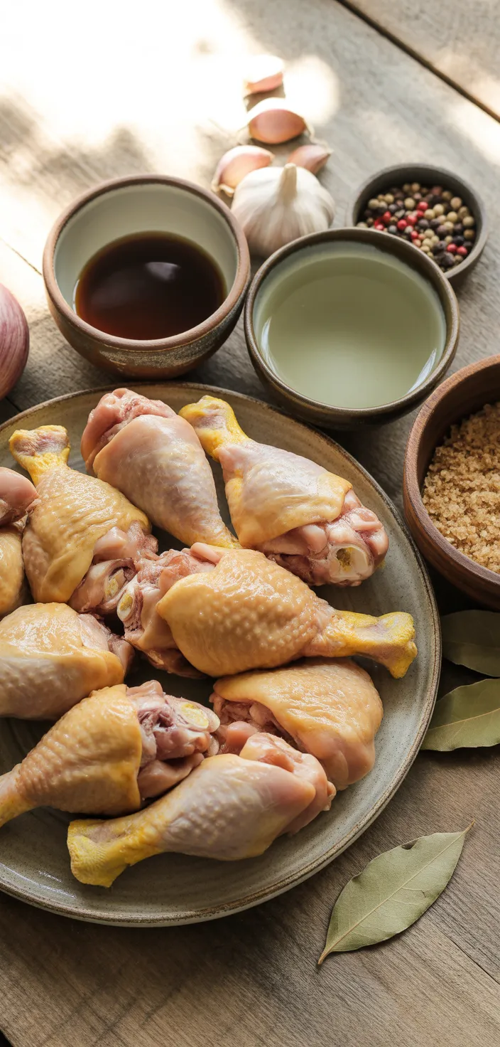 Ingredients photo for Filipino Adobo Chicken Recipe