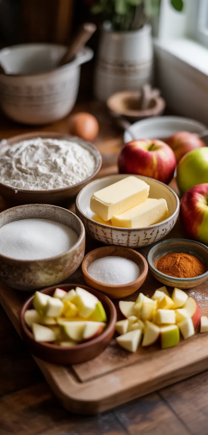 Ingredients photo for Apple Cinnamon Loaf Cake Recipe