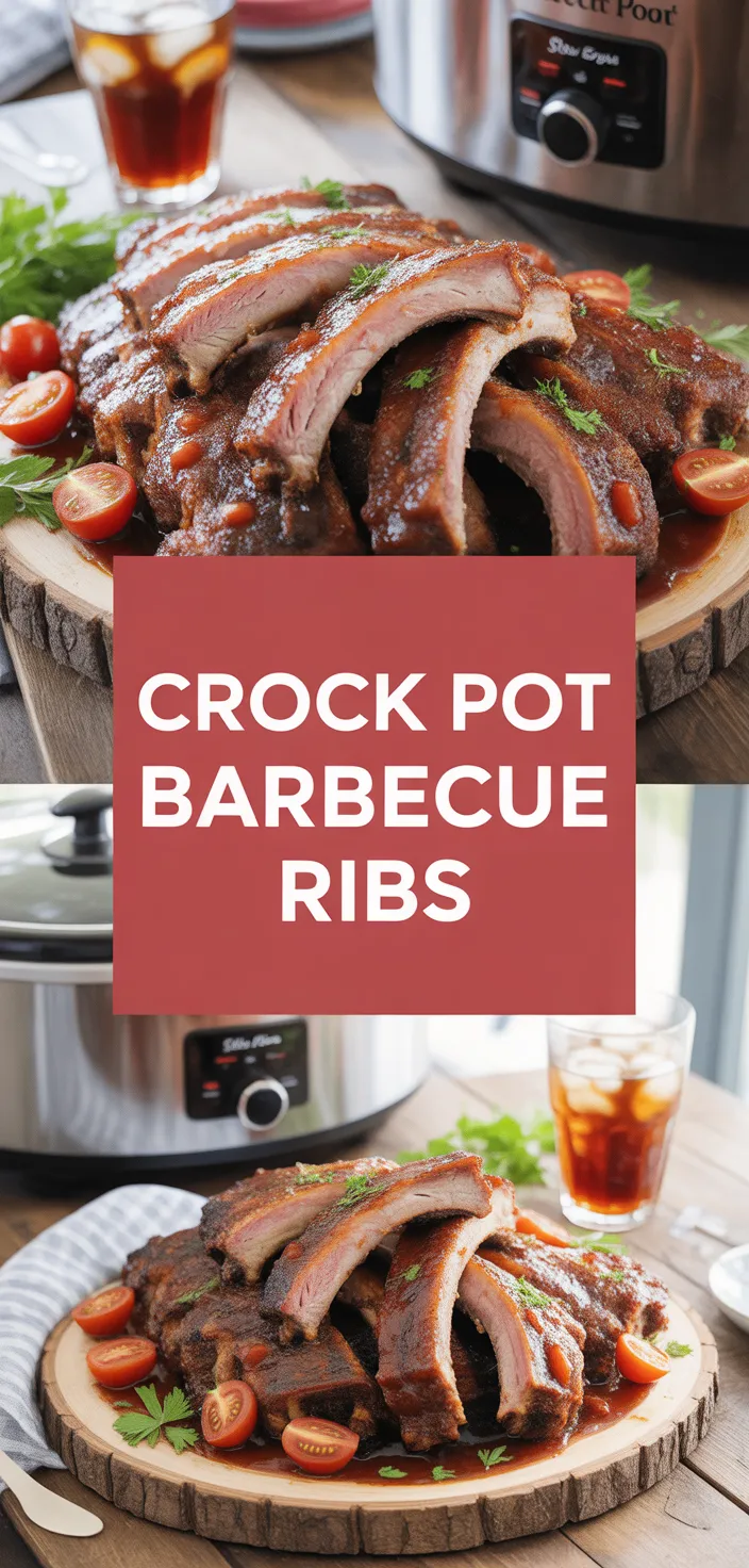 A photo of Crock Pot Barbecue Ribs Recipe