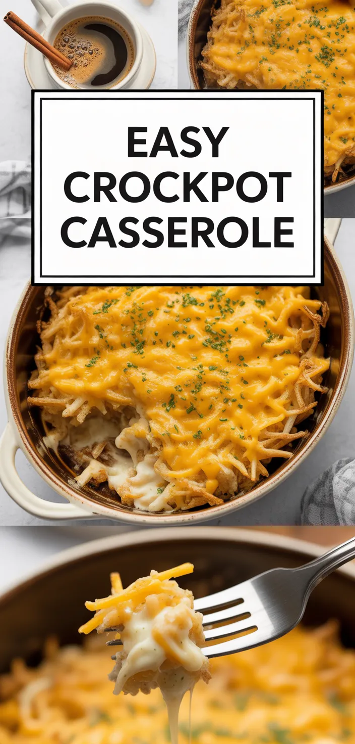 A photo of Crockpot Hashbrown Casserole With Just Five Ingredients Is The Easiest Brunch Dish You'll Make And T Recipe