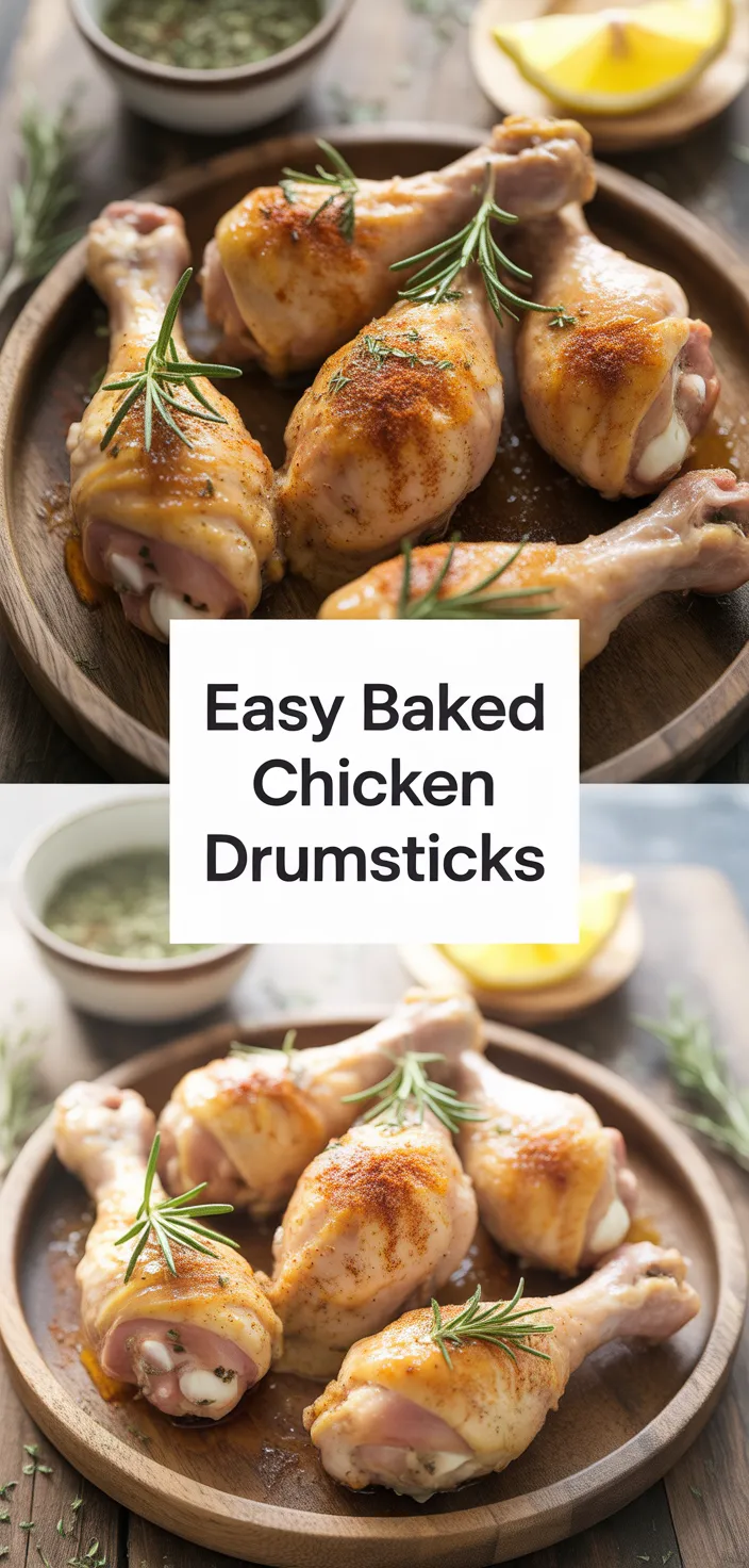 A photo of Easy Baked Chicken Drumsticks Recipe