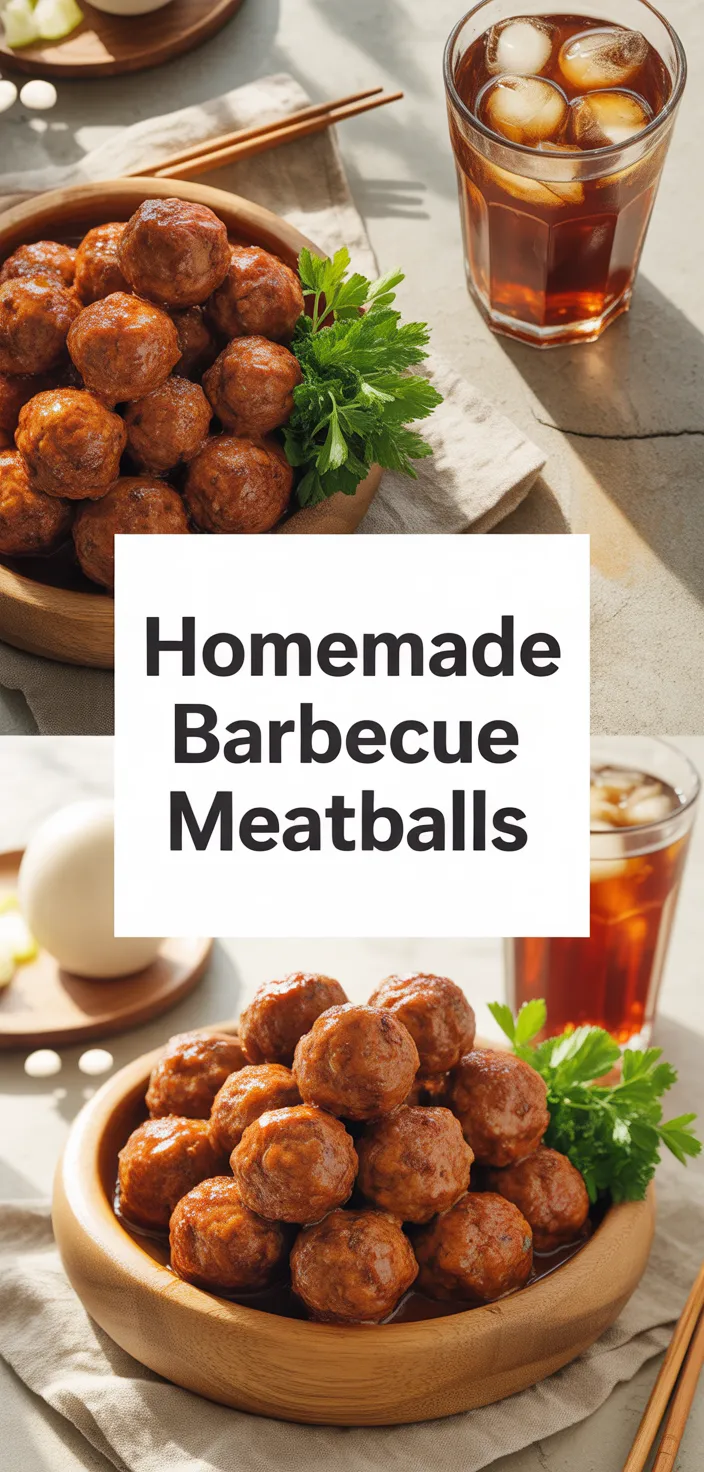 A photo of Homemade Barbecue Meatballs Recipe
