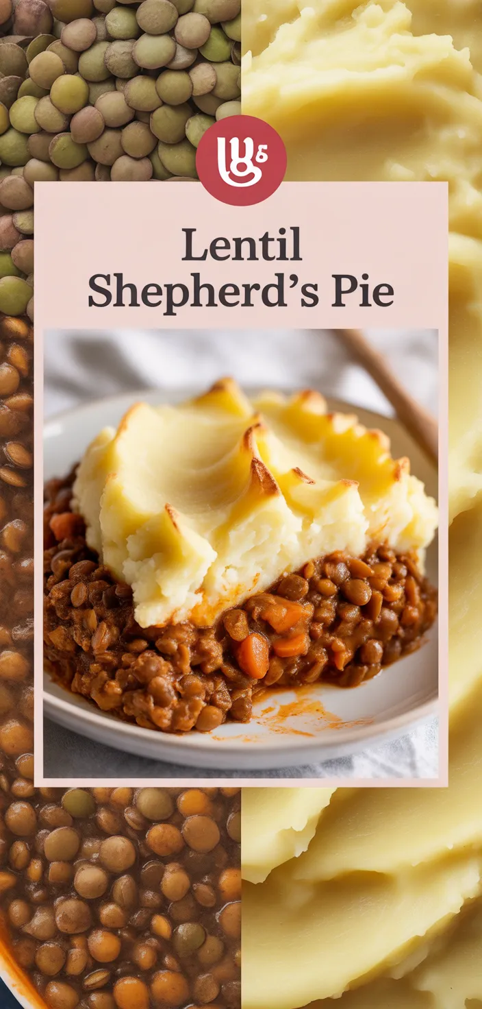 A photo of Lentil Shepherd's Pie Recipe