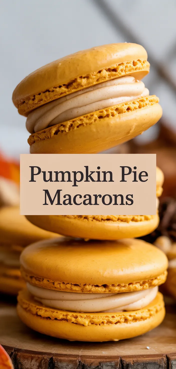 A photo of Pumpkin Pie Macarons Recipe