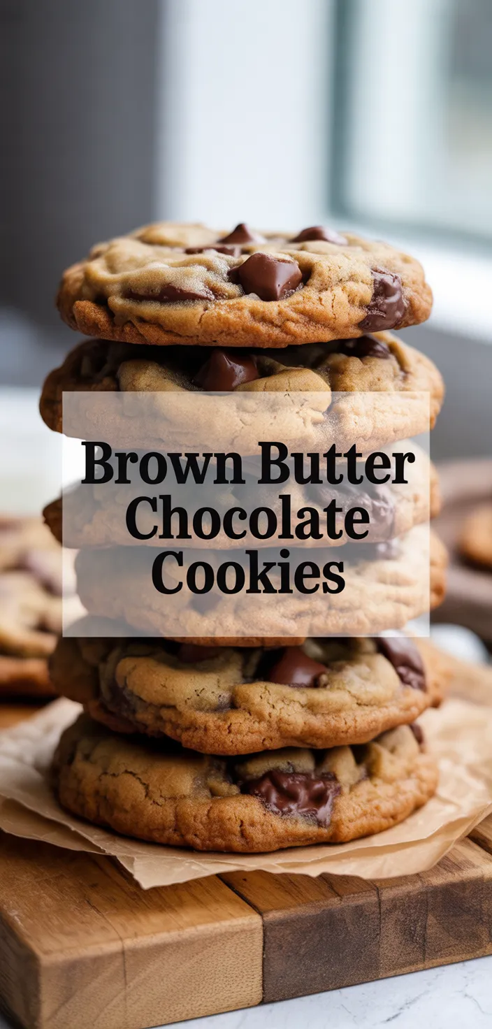 A photo of Chewy Brown Butter Chocolate Chip Cookies Recipe