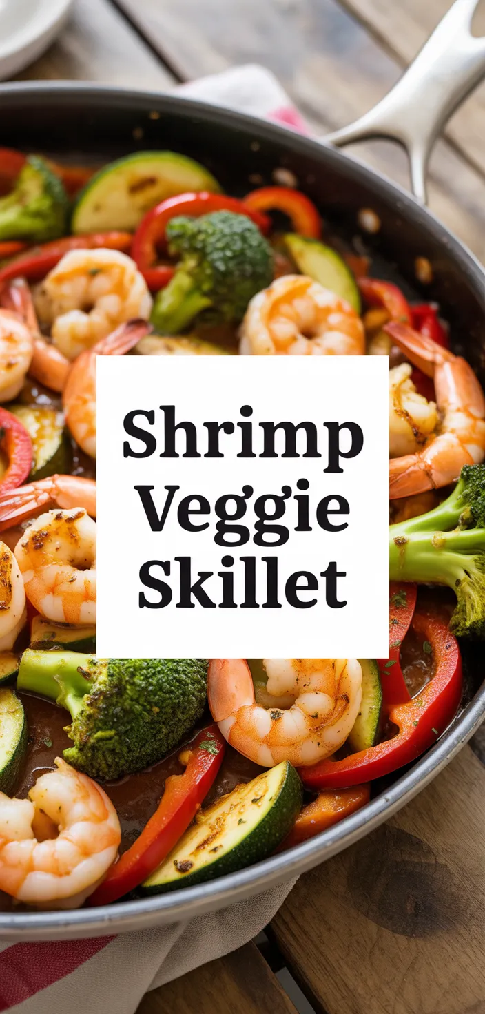 A photo of Easy Shrimp And Vegetables Skillet Recipe