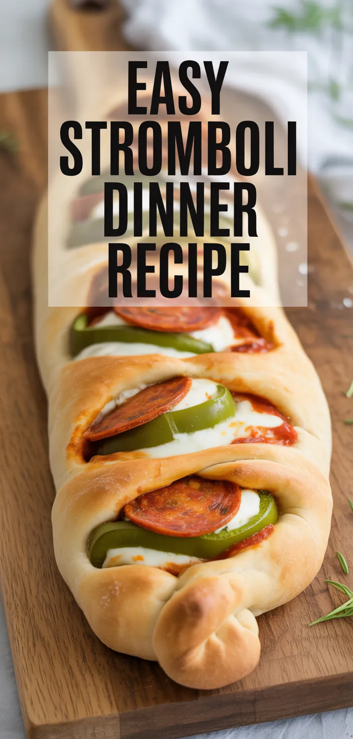A photo of Easy Stromboli Dinner Recipe