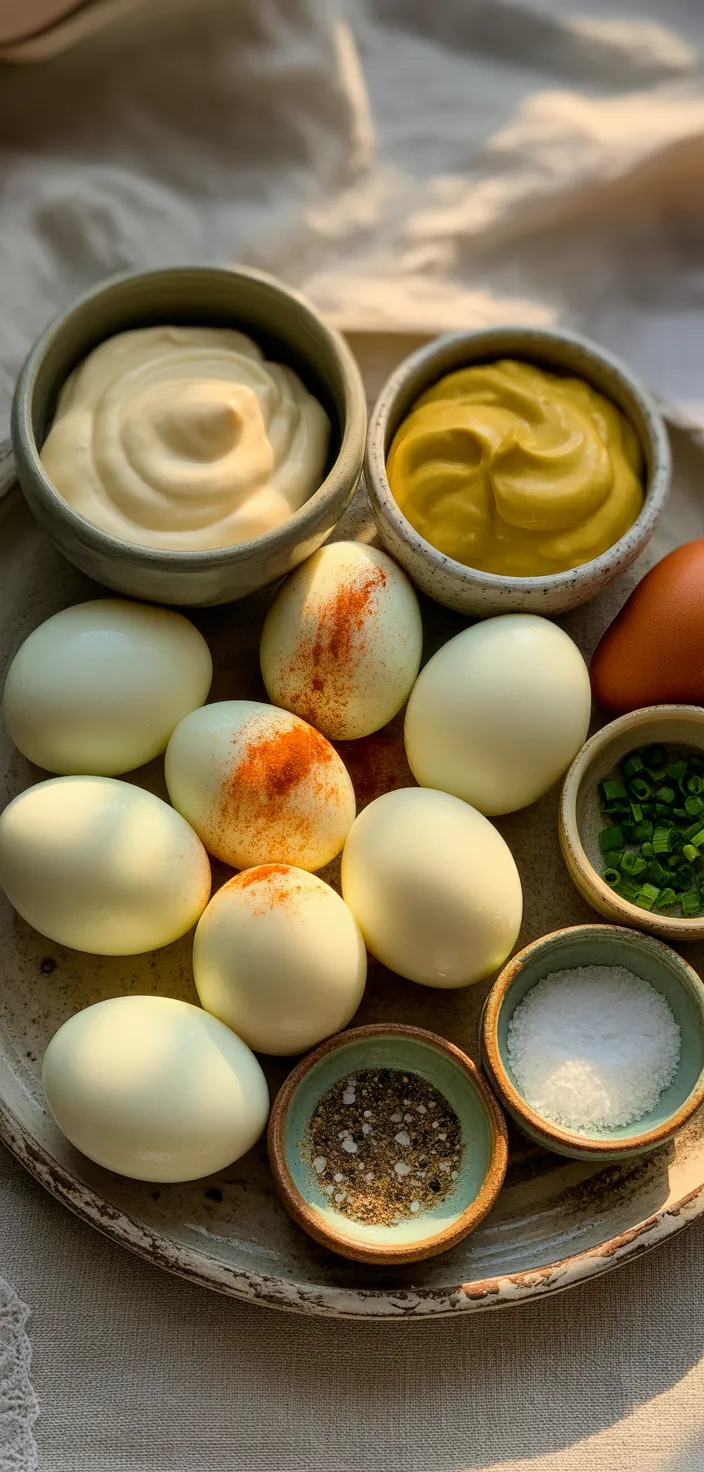 Ingredients photo for Best Classic Deviled Eggs Recipe