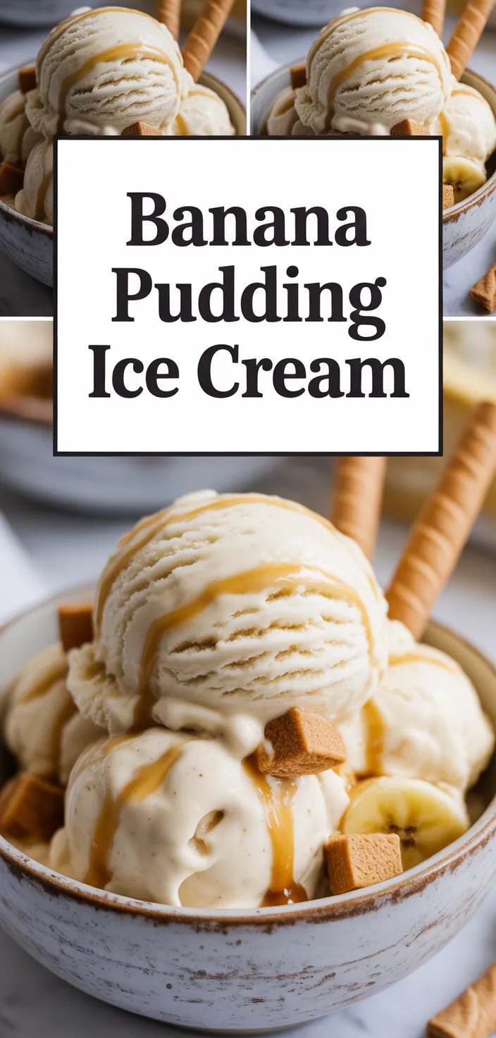 A photo of Banana Pudding Ice Cream Recipe