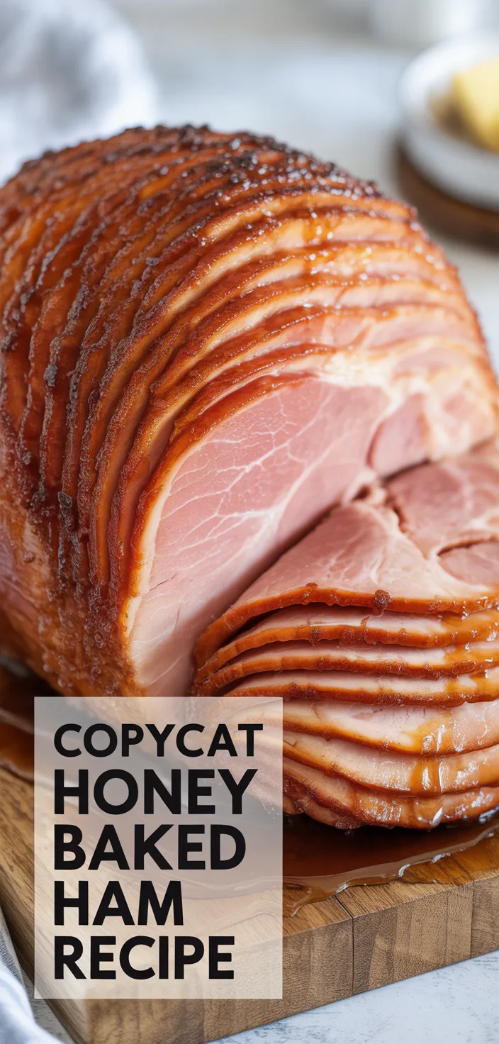 A photo of Copycat Honey Baked Ham Recipe