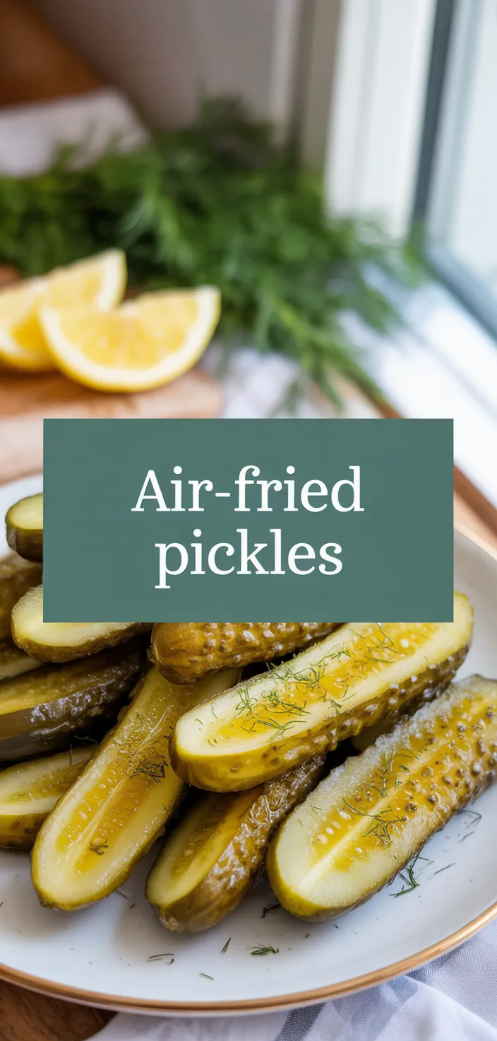 A photo of Easy Air Fryer Fried Pickles Recipe