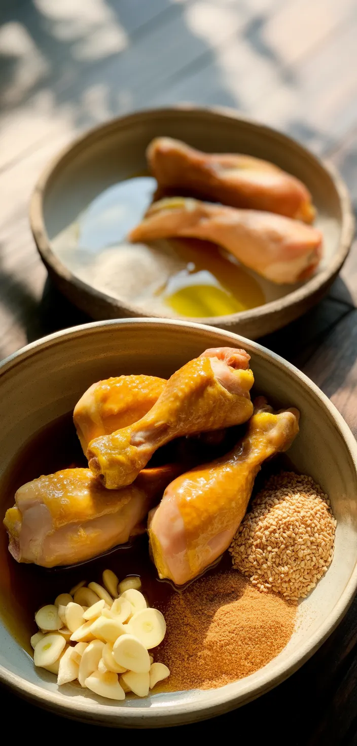 Ingredients photo for Honey Soy Baked Chicken Drumsticks Recipe