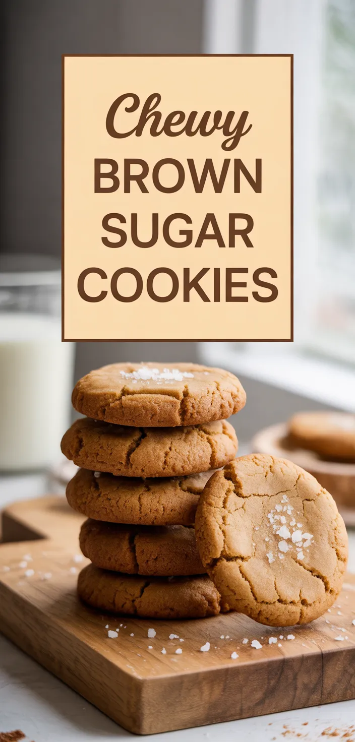 A photo of Chewy Brown Sugar Cookies Recipe