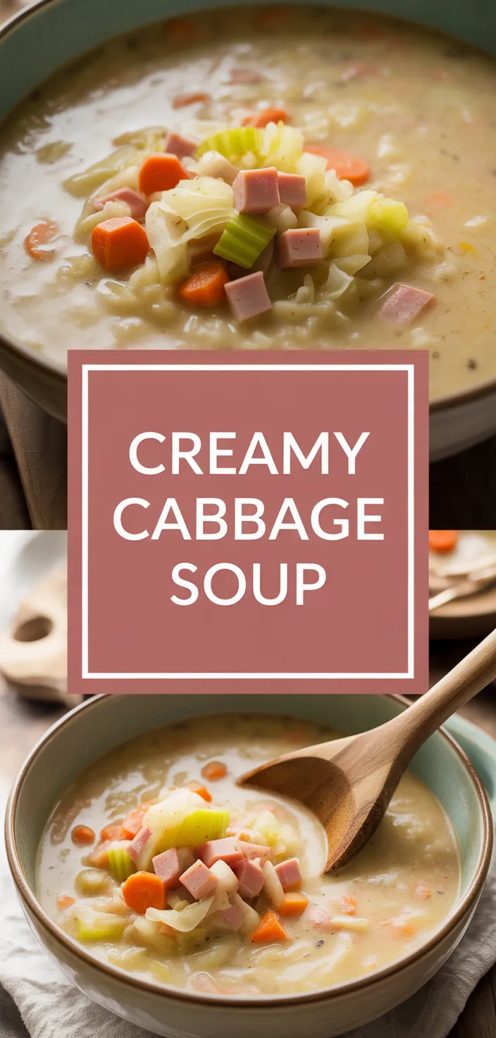 A photo of Creamy Cabbage Soup Recipe