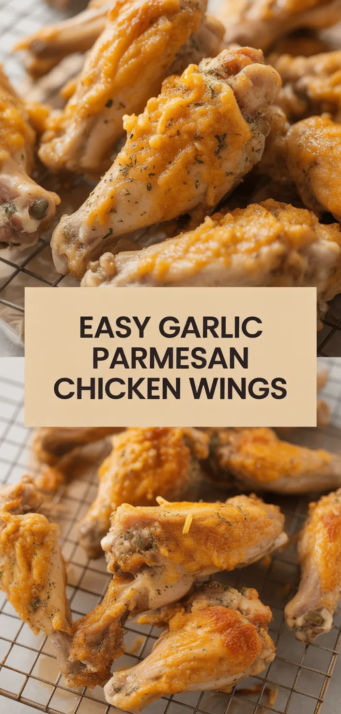A photo of Easy Garlic Parmesan Chicken Wings Recipe