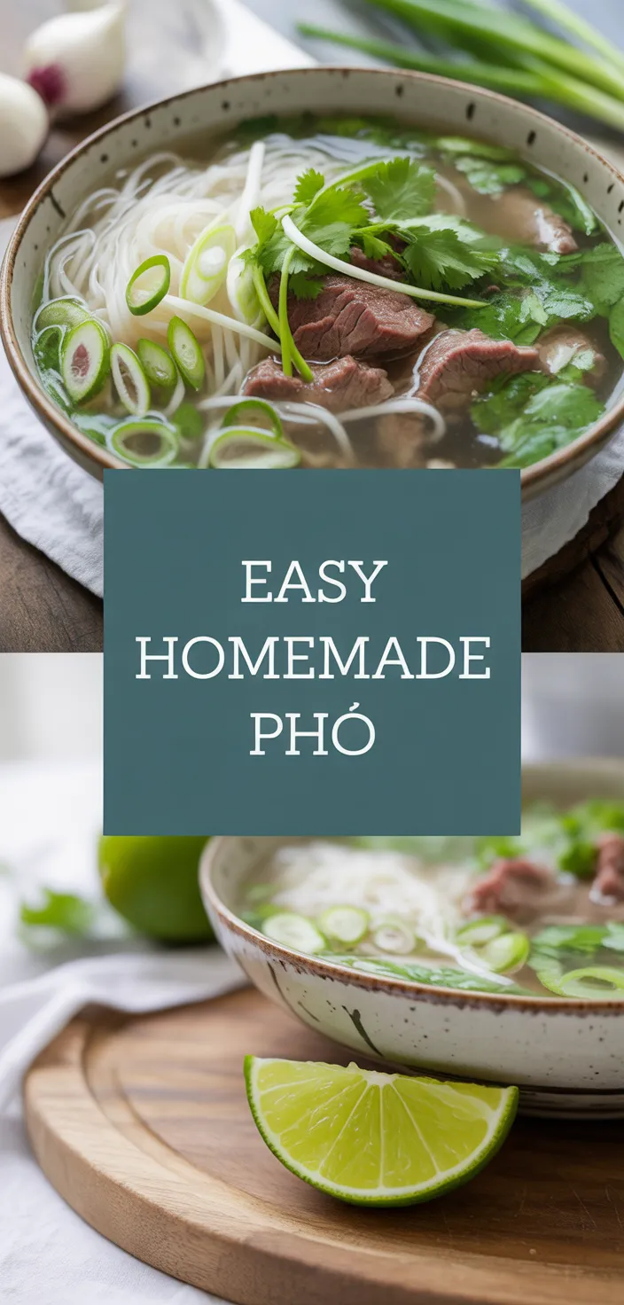 A photo of Easy Homemade Pho Recipe