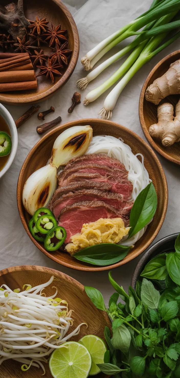 Ingredients photo for Easy Homemade Pho Recipe