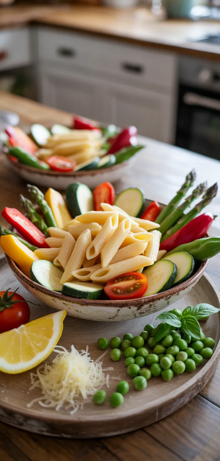 Ingredients photo for Pasta Primavera Recipe