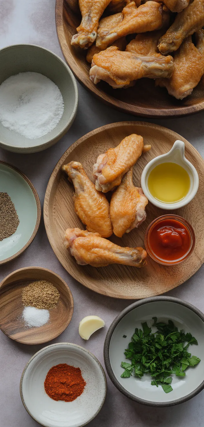 Ingredients photo for Air Fryer Chicken Wings Recipe