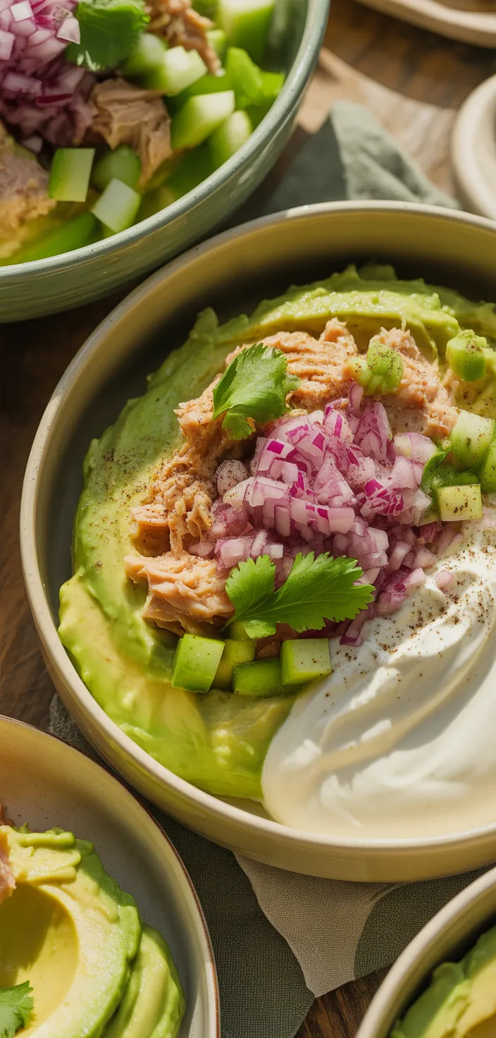 Ingredients photo for Avocado Tuna Salad Recipe