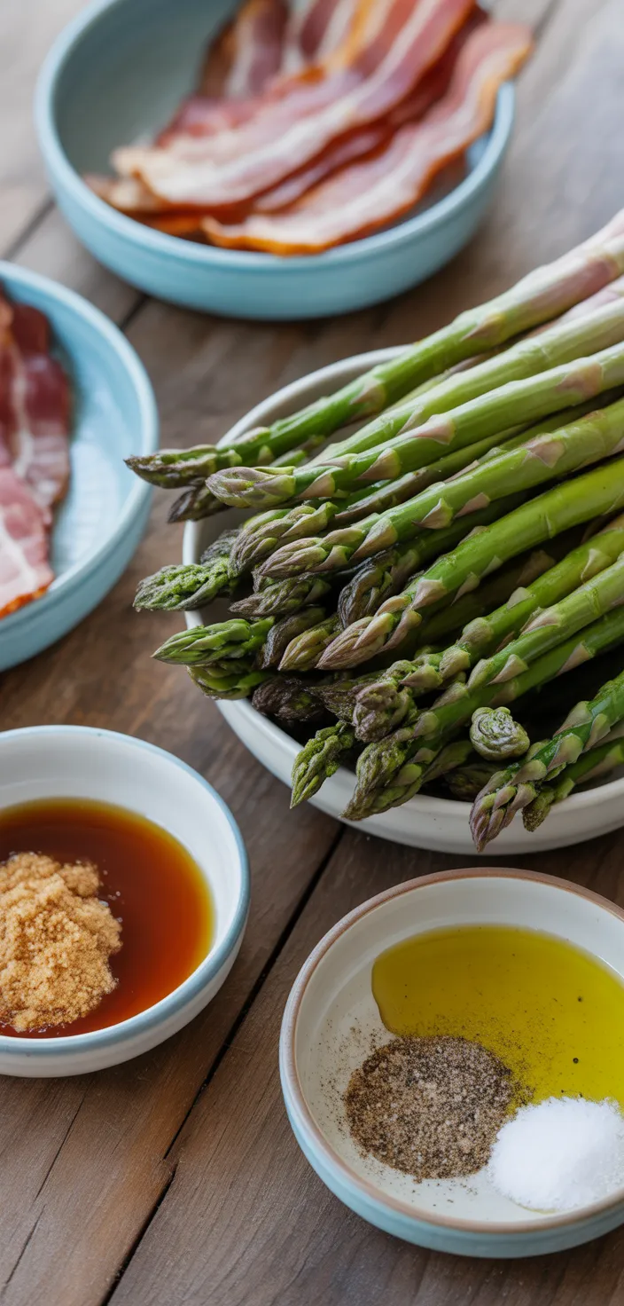 Ingredients photo for Bacon Wrapped Asparagus Recipe