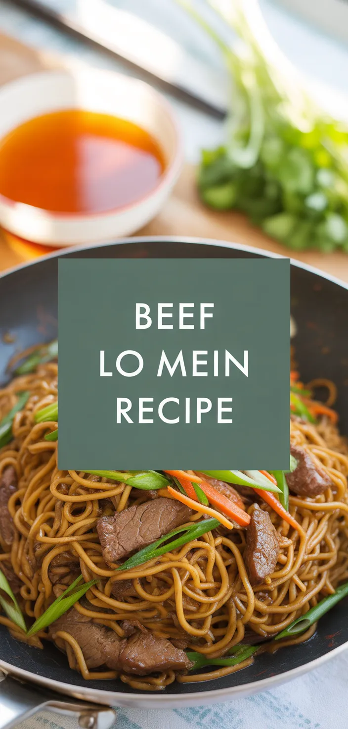 A photo of Beef Lo Mein Recipe