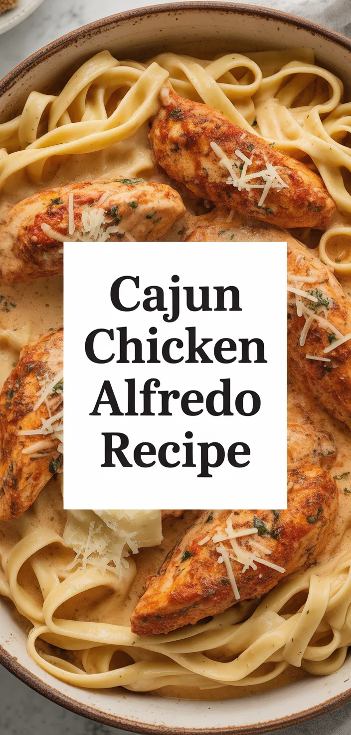 A photo of Cajun Chicken Alfredo Recipe