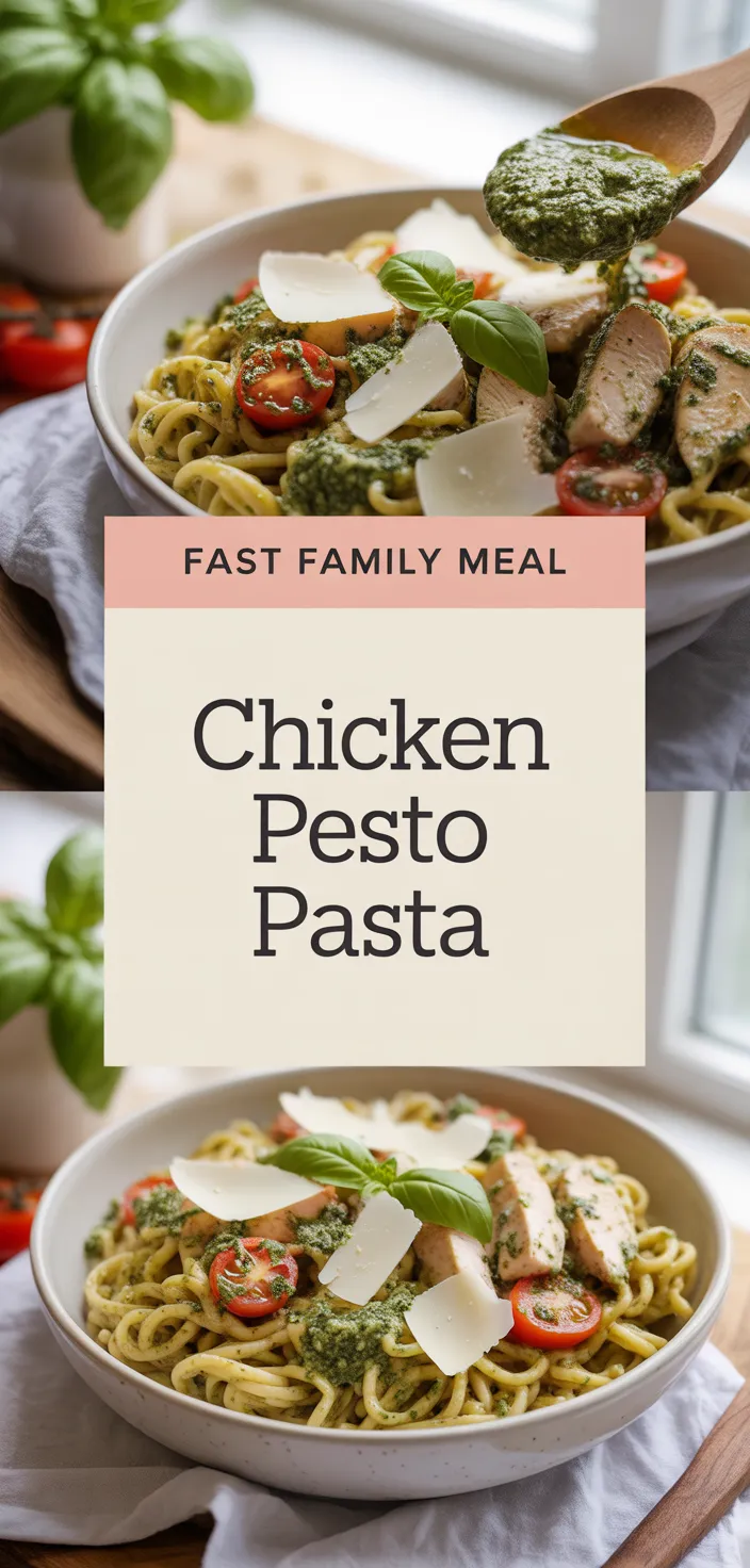 A photo of Chicken Pesto Pasta Recipe