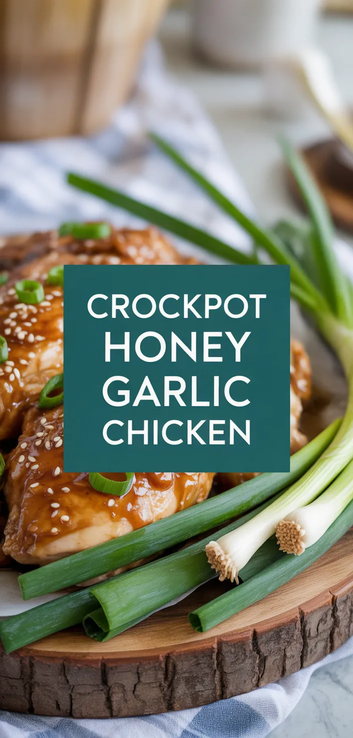 A photo of Crockpot Honey Garlic Chicken Recipe