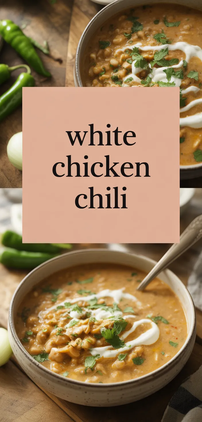 A photo of Easy White Chicken Chili Recipe (Stovetop Or Crockpot)