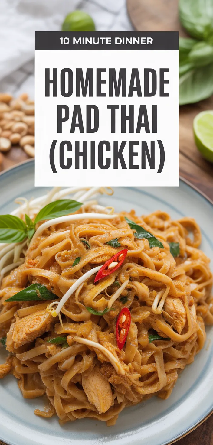 A photo of Homemade Pad Thai (Chicken) Recipe