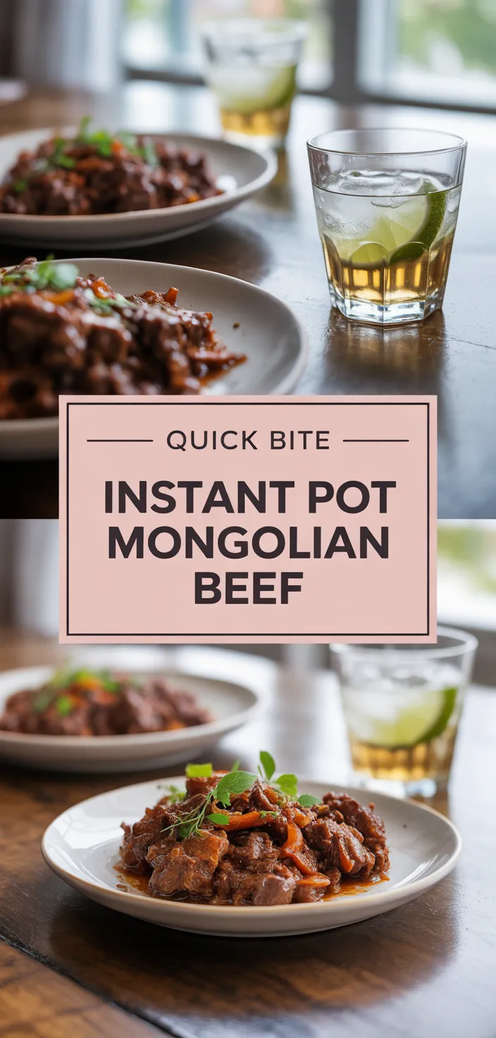 A photo of Instant Pot Mongolian Beef Recipe