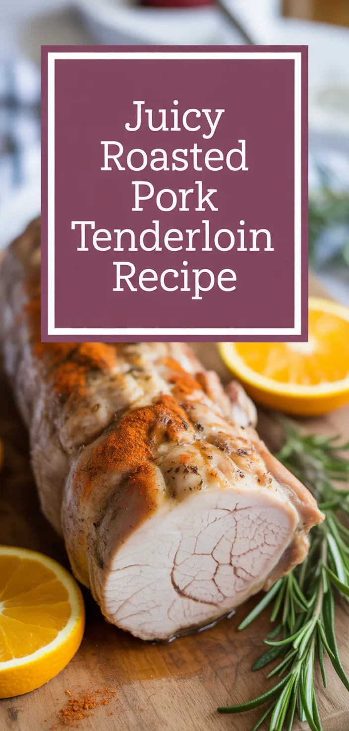 A photo of Juicy Roasted Pork Tenderloin Recipe