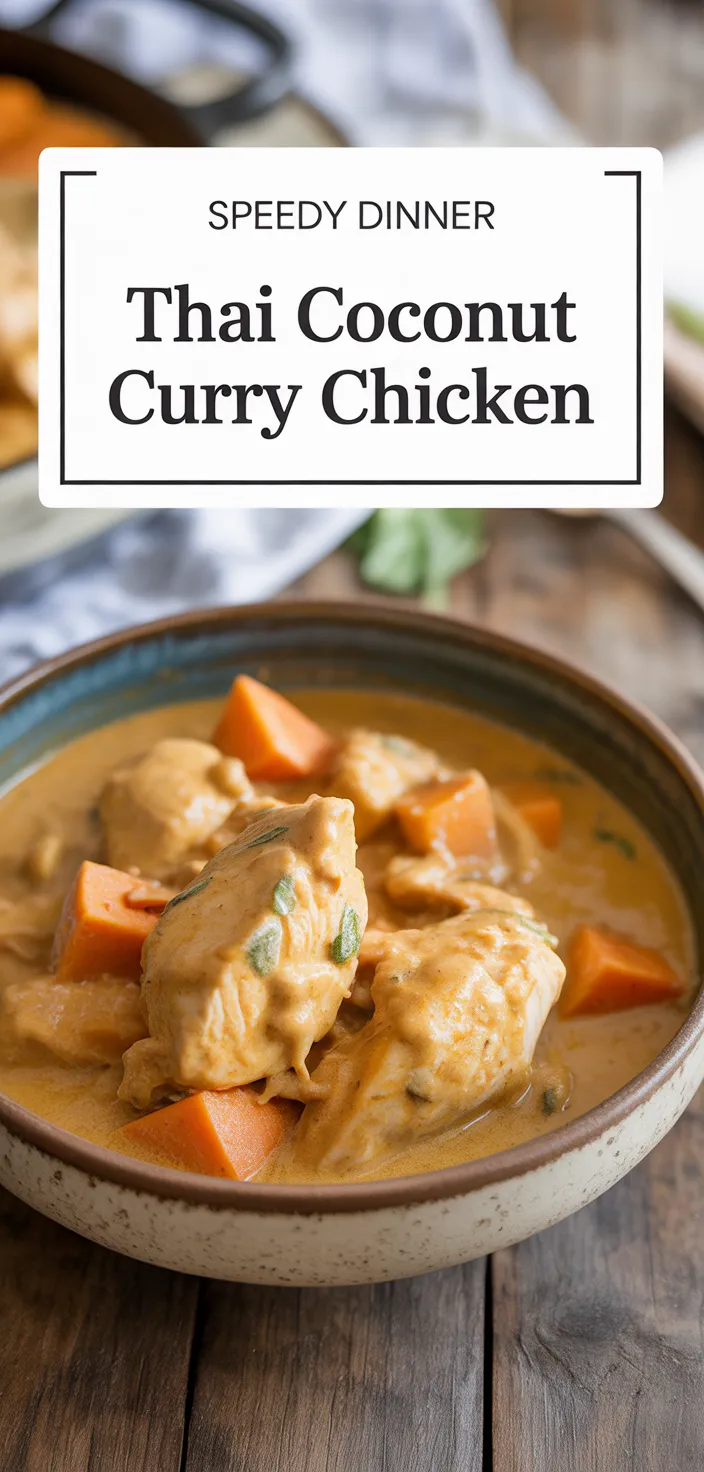 A photo of Thai Coconut Curry Chicken Recipe